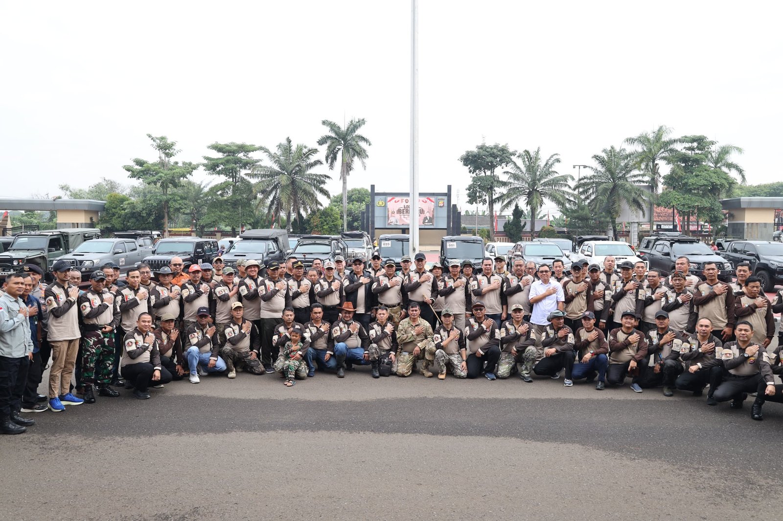 Pelepasan Lomba Berburu dan Bakti Sosial dalam Rangka HUT Bhayangkara ke-79