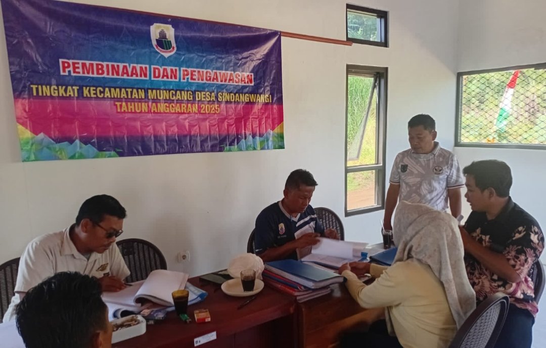 Pemdes Sindangwangi Bersama Tim Kecamatan Gelar Rapat  Pengawasan dan Pembinaan Pengelolaan Keuangan Desa