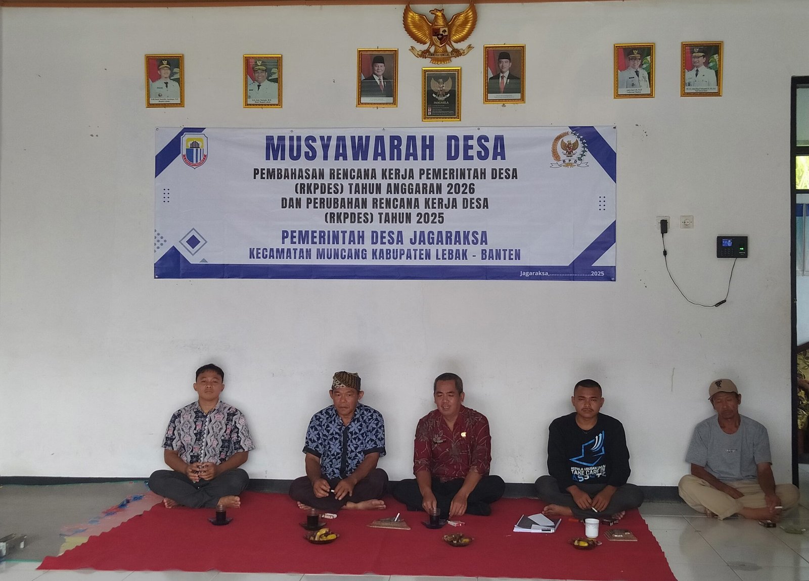Pemdes Jagaraksa Gelar Rapat Rutin Musdes P-RKPDes TA-2025 dan RKPDes TA-2026