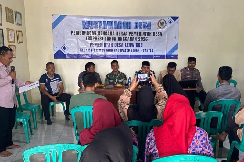 Pemdes Leuwicoo Gelar Rapat Rutin Musdes P-RKPDes TA-2025 dan RKPDes TA-2026