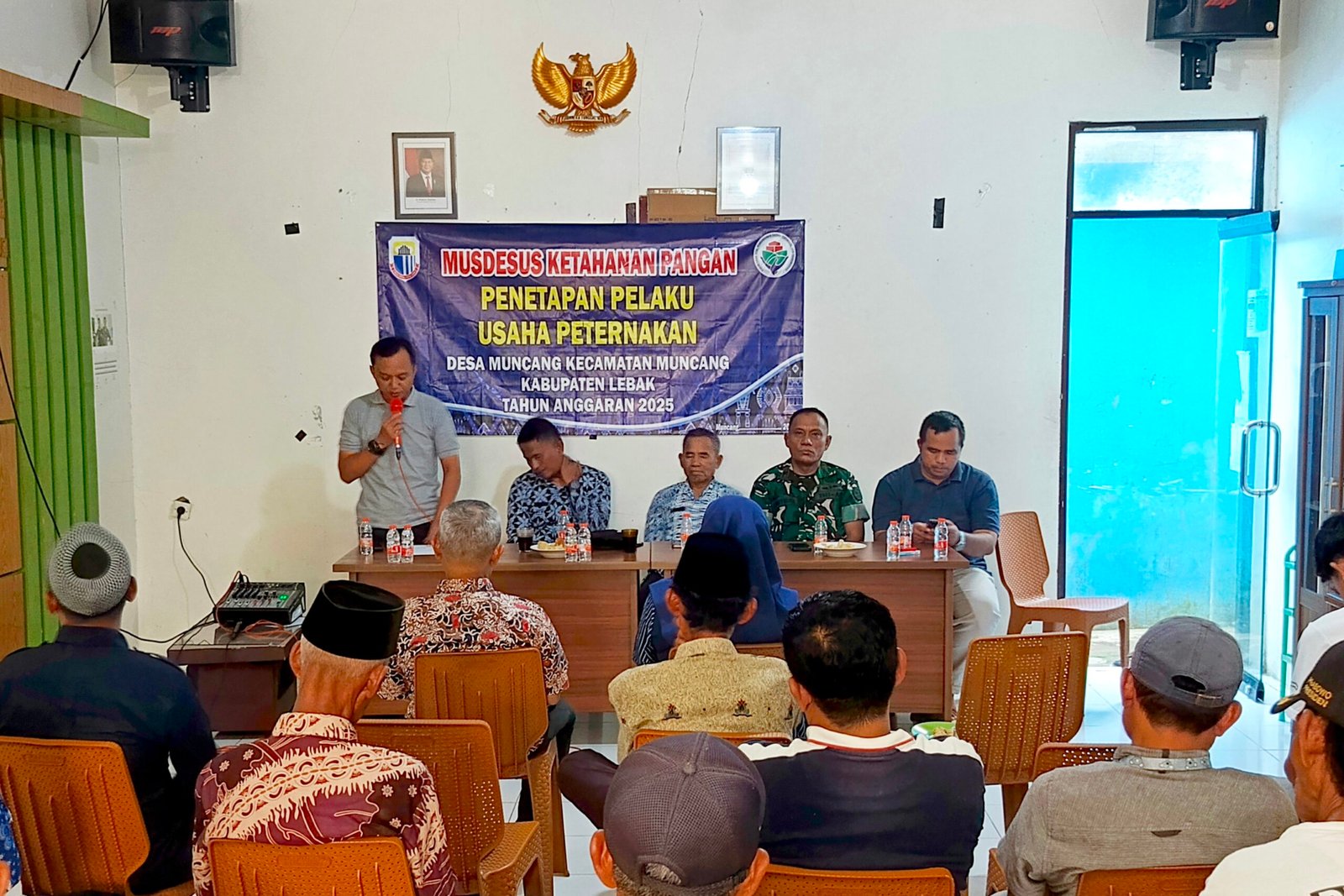 Pemdes Muncang Bahas Program Ketahanan Pangan Melalui BUMDes dalam Musdes 2025