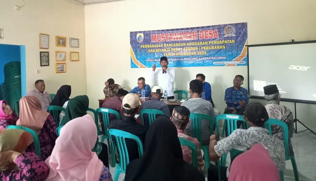 Pemdes Leuwicoo Bersama BPD Menggelar Rapat Musdes P-APBDes TA-2025