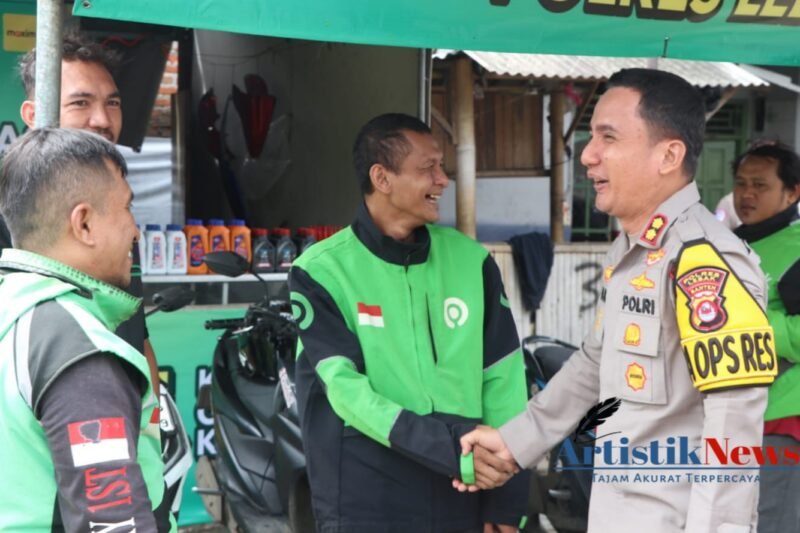 Sinergi Polri & Ojol, Kapolres Lebak Resmikan Bengkel dan Warung Ojol Kamtibmas