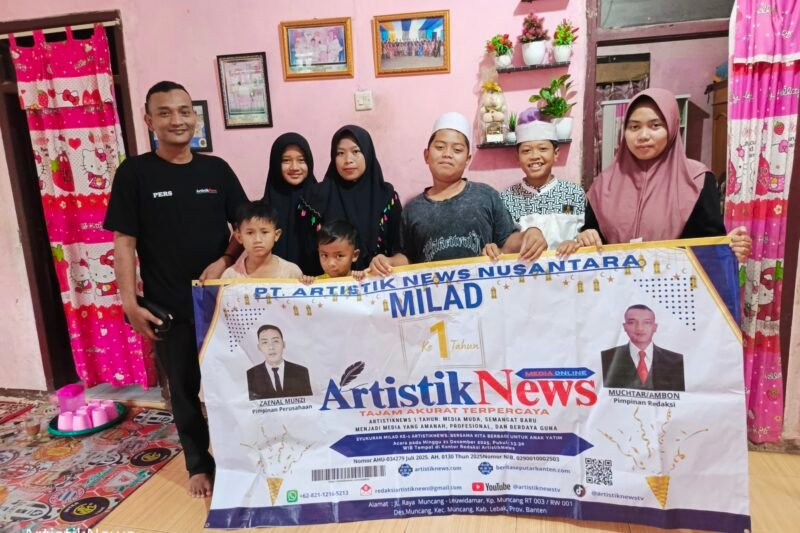 Sambut Milad ke-1, ArtistikNews Awali dengan Santunan Anak Yatim di Kecamatan Muncang