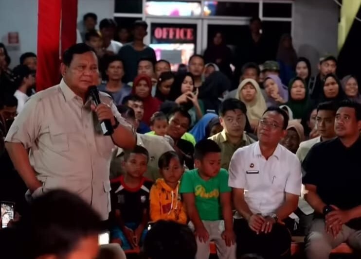 Presiden Prabowo Sambut Tahun Baru Bersama Warga Terdampak Bencana di Tapanuli Selatan