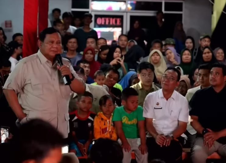 Presiden Prabowo Sambut Tahun Baru Bersama Warga Terdampak Bencana di Tapanuli Selatan