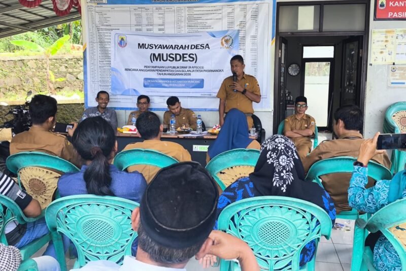 Pemdes Pasirnangka Gelar Musdes Uji Publik APBDes Tahun Anggaran 2026