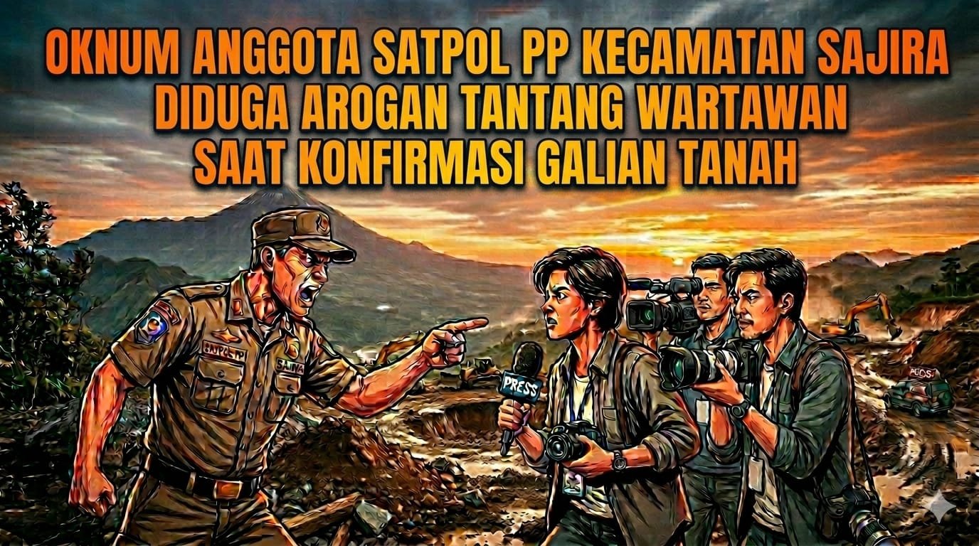 Konfirmasi Soal Galian Tanah, Oknum Satpol PP Sajira Tantang Wartawan