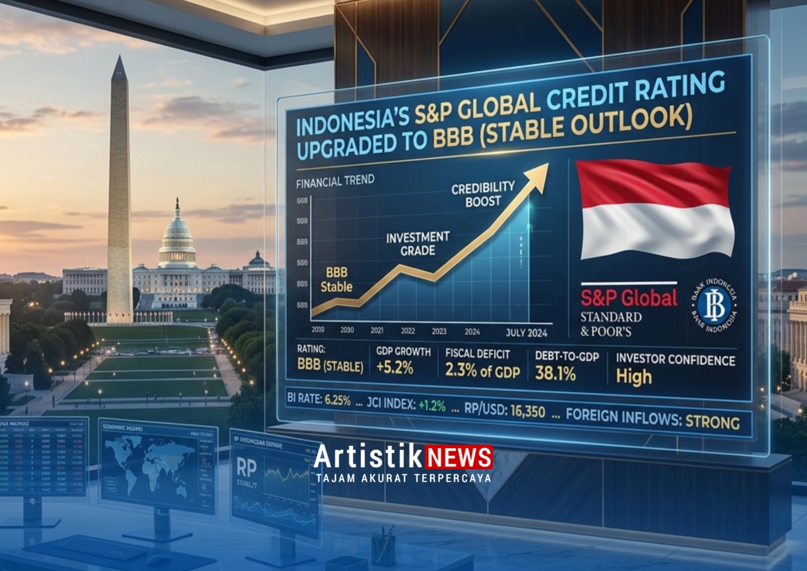 S&P Nyatakan Rating RI Tetap BBB, Sinyal Positif bagi Kepercayaan Investor Global
