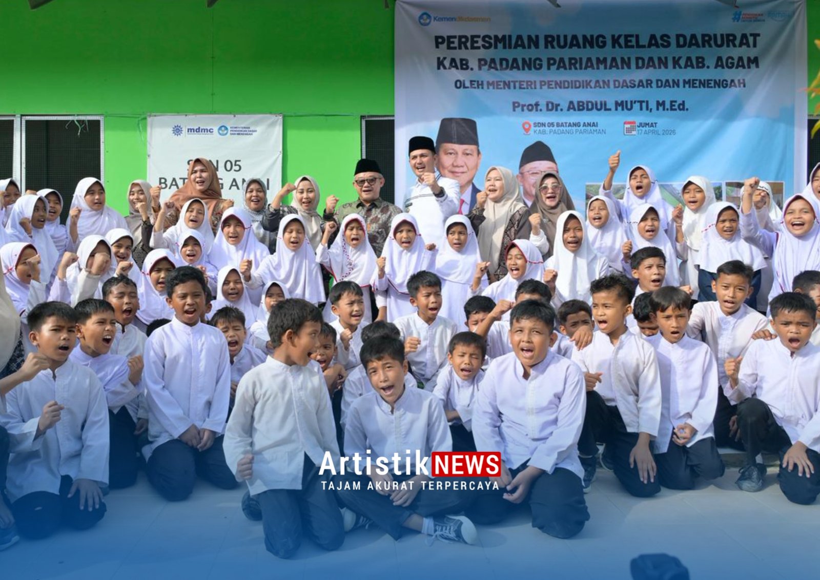 Pemulihan Pendidikan Pascabencana, 26 Ruang Kelas Darurat Kembalikan Aktivitas Belajar di Sumatra Barat