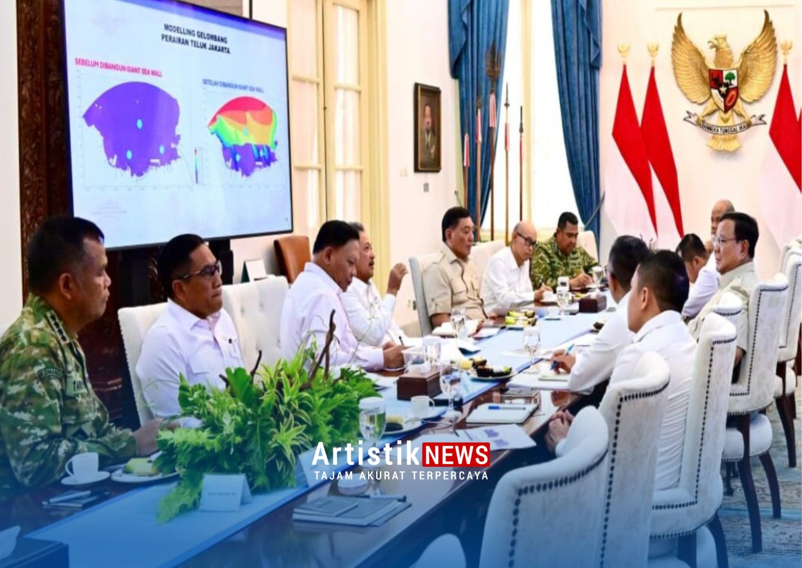 Dari Istana Merdeka, Prabowo Arahkan Pematangan Giant Sea Wall untuk Pesisir Utara Jawa