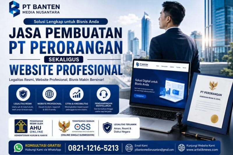 PT Banten Media Nusantara Hadirkan Layanan Pembuatan PT Perorangan dan Website Profesional