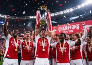 Arsenal Resmi Juara Liga Inggris 2025/2026 Setelah Manchester City Gagal Menang