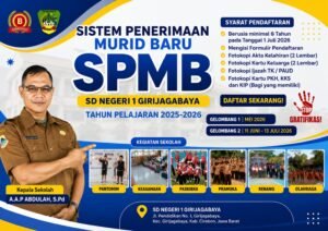 SD Negeri 1 Girijagabaya Buka Penerimaan Murid Baru Tahun Pelajaran 2025-2026