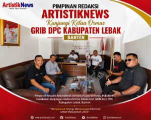 Ketua DPC GRIB Jaya Kabupaten Lebak, Aki Uding, menerima kunjungan jajaran media dalam upaya memperkuat informasi publik yang bermanfaat bagi masyarakat. (Istimewa).