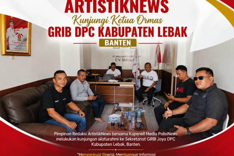 Ketua DPC GRIB Jaya Kabupaten Lebak, Aki Uding, menerima kunjungan jajaran media dalam upaya memperkuat informasi publik yang bermanfaat bagi masyarakat. (Istimewa).