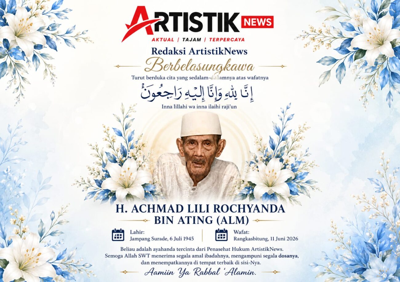 Pimpinan Redaksi ArtistikNews menyampaikan duka cita atas wafatnya kakek Penasehat Hukum ArtistikNews di Lebak. Sumber Foto (Istimewa).