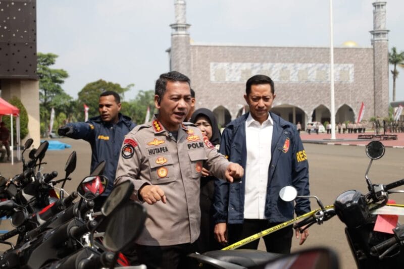 Polda Banten Ungkap Kasus Curanmor dan Senjata Api Rakitan, Enam Tersangka Diamankan