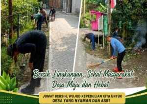 Warga dan Pemdes Muncang kompak membersihkan lingkungan dalam kegiatan Gotong Royong Jumat Bersih di Kecamatan Muncang. (Istimewa)