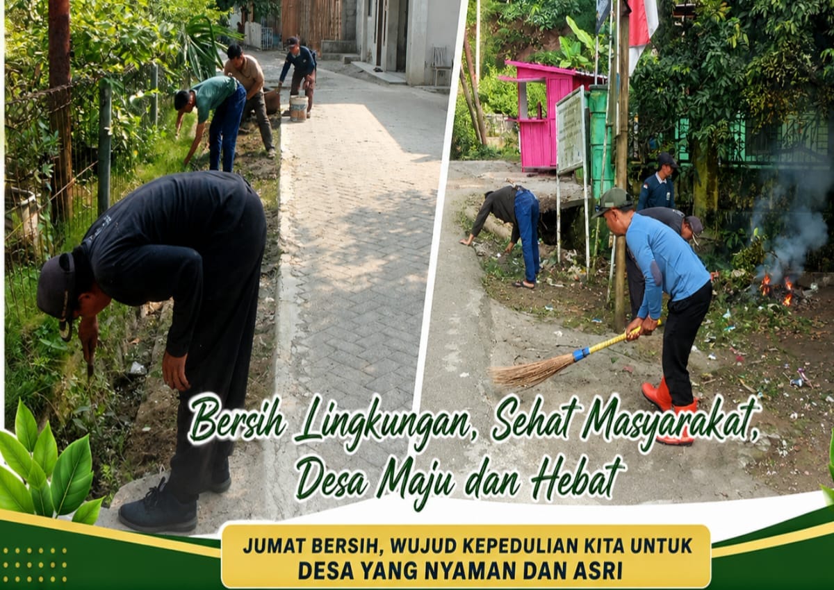 Warga dan Pemdes Muncang kompak membersihkan lingkungan dalam kegiatan Gotong Royong Jumat Bersih di Kecamatan Muncang. (Istimewa)