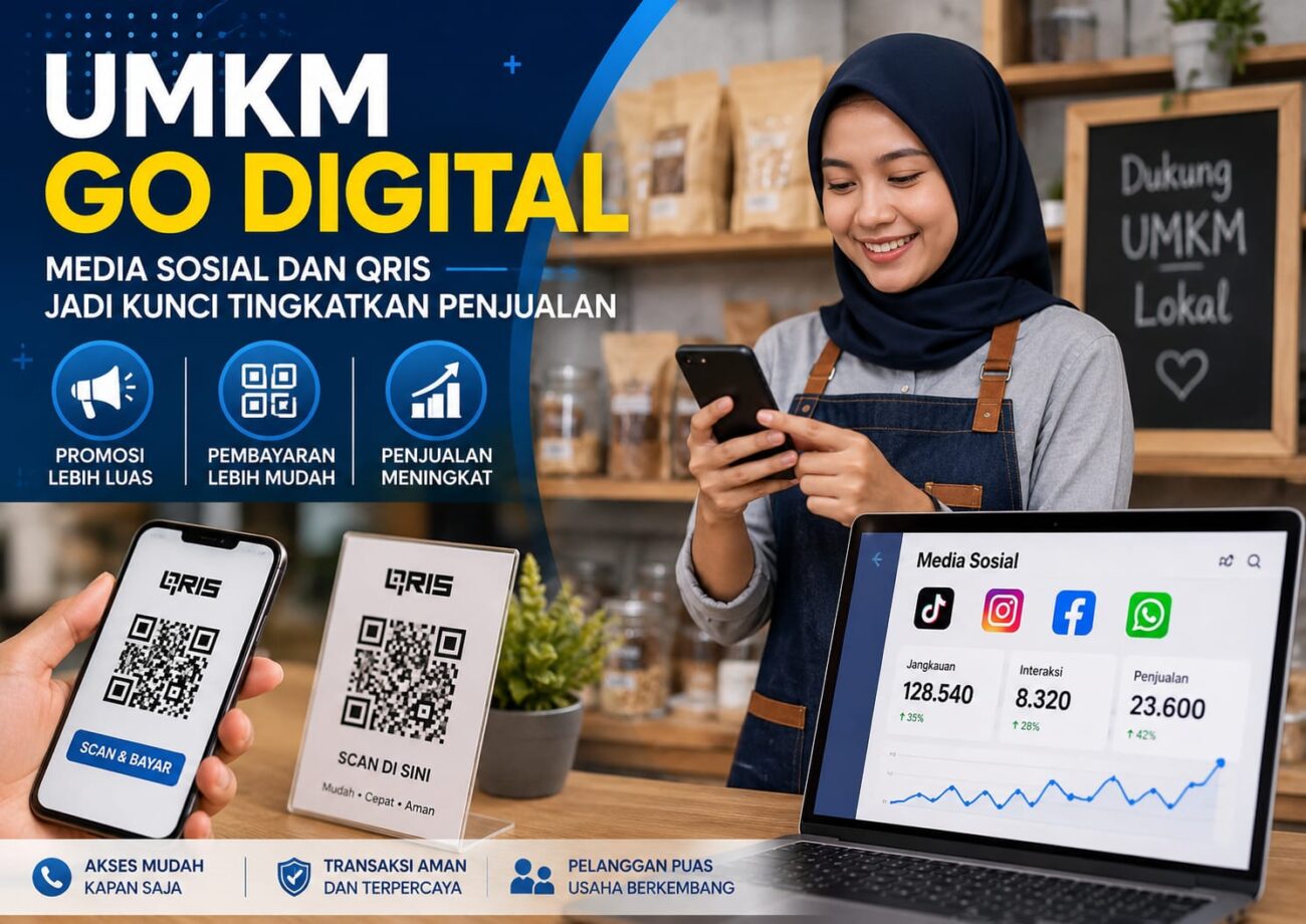 UMKM Go Digital Jadi Kebutuhan, Media Sosial dan QRIS Bantu Pelaku Usaha Perluas Pasar