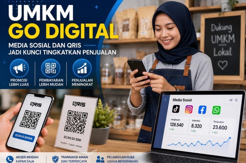 UMKM Go Digital Jadi Kebutuhan, Media Sosial dan QRIS Bantu Pelaku Usaha Perluas Pasar