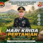 Polres Lebak Dukung Ketahanan Pangan di Peringatan Hari Krida Pertanian 2026
