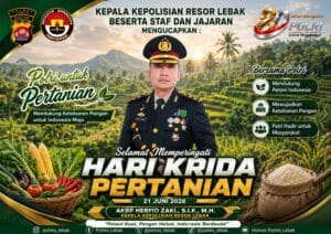 Polres Lebak Hari Krida Pertanian 2026 Ketahanan pangan nasional Petani Indonesia AKBP Herfio Zaki