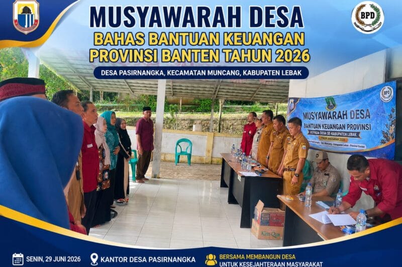 Musdes Desa Pasirnangka Bahas Bantuan Keuangan Provinsi Banten Tahun 2026