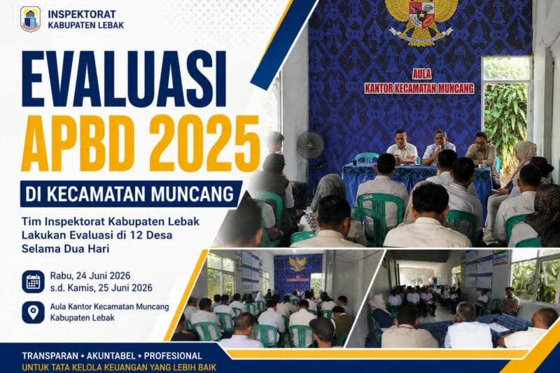 Tim Inspektorat Kabupaten Lebak Evaluasi APBD 2025 di 12 Desa Kecamatan Muncang
