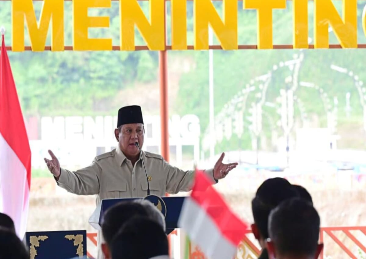 Prabowo Optimistis Indonesia Jadi Lumbung Pangan Dunia, Resmikan Lima Bendungan