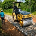 Warga Kampung Palendeng Swadaya Bangun Jalan Cor, Apresiasi Bantuan Alat Berat PUPR Lebak