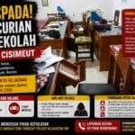 SDN 1 Cisimeut Dibobol Maling, Inventaris Sekolah Hilang dan Polisi Diminta Segera Ungkap Pelaku