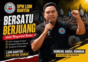 Ketua DPW LSIM Banten Komeng Abdul Rohman menyampaikan pernyataan terkait rencana aksi audiensi dan usulan audit Dana BOSP SMA dan SMK di Provinsi Banten.