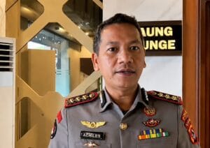 Kabid Humas Polda Banten Kombes Pol Maruli Ahiles Hutapea menyampaikan perkembangan penyidikan kasus dugaan pengeroyokan Fam Fuk Tjhong alias Uun.