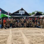 Foto bersama pengurus DPC dan PAC GRIB Jaya Kabupaten Lebak usai Rapimcab di Pantai Bagedul, Kecamatan Malingping, Kabupaten Lebak.