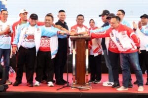 Andra Soni membuka Kejurnas Hoki Ruangan 2026 di Banten