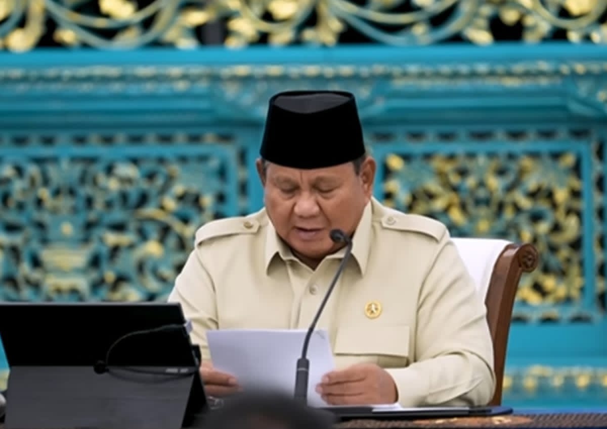 Presiden Prabowo Subianto menyampaikan pentingnya swasembada pangan sebagai fondasi ketahanan Indonesia di Istana Negara Jakarta.