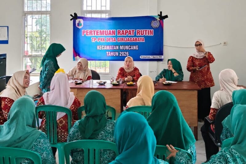 Ketua TP-PKK Kecamatan Muncang Hadiri Rapat TP-PKK Desa Girijagabaya, Perkuat Sinergi Program Pemberdayaan Keluarga
