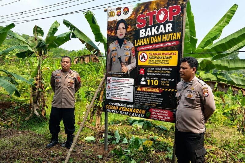 Polsek Muncang Intensifkan Patroli dan Edukasi Pencegahan Karhutla kepada Warga Desa Sukanagara Lebak