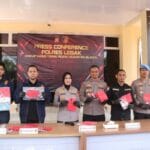 Kapolres Lebak AKBP Arninsi saat menyampaikan pengungkapan 10 kasus curanmor