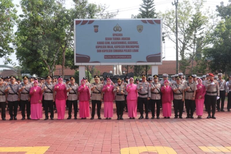 Kapolres Lebak Pimpin Sertijab Enam Pejabat, Tekankan Pelayanan dan Kamtibmas