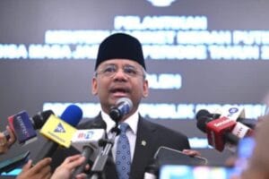 Suahasil Nazara Menteri Keuangan usai pelantikan di Istana Negara Jakarta