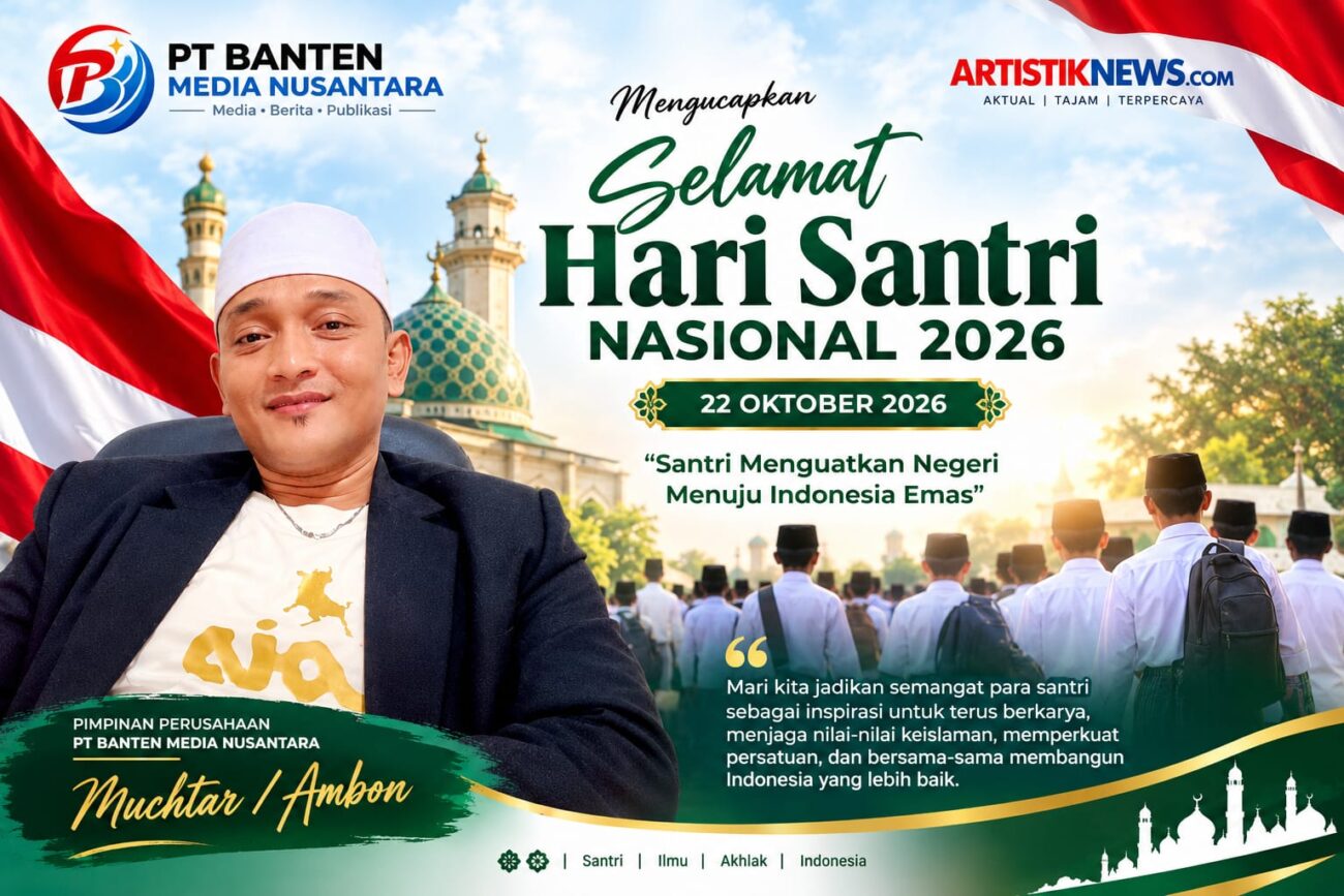 Muchtar Ambon menyampaikan ucapan Hari Santri Nasional 2026 dan mengajak santri menjaga akhlak serta persatuan bangsa.